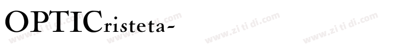 OPTICristeta字体转换