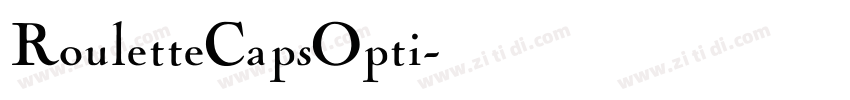 RouletteCapsOpti字体转换