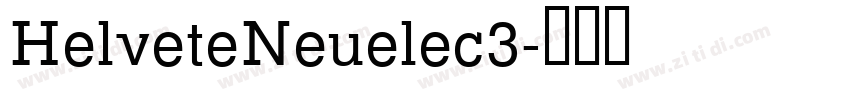 HelveteNeuelec3字体转换