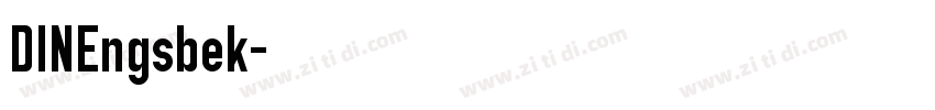DINEngsbek字体转换