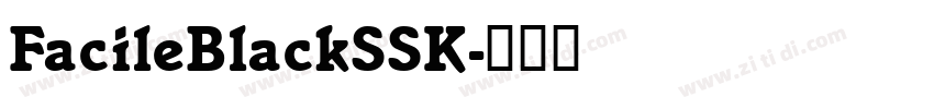 FacileBlackSSK字体转换