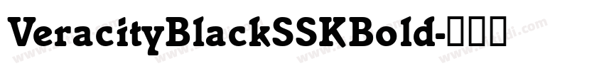 VeracityBlackSSKBold字体转换