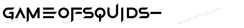 GameOfSquids字体转换
