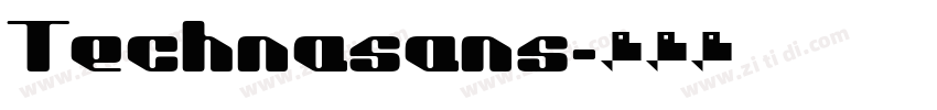 Technasans字体转换