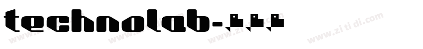 technolab字体转换
