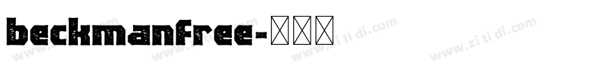 beckmanfree字体转换