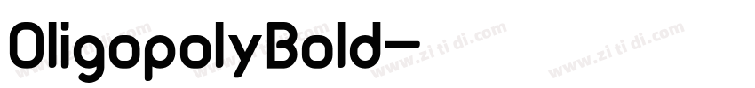 OligopolyBold字体转换