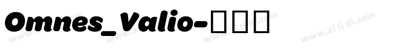 Omnes_Valio字体转换