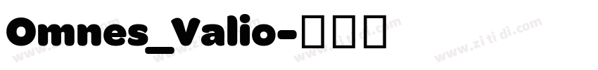 Omnes_Valio字体转换