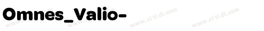 Omnes_Valio字体转换