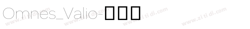 Omnes_Valio字体转换