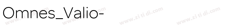 Omnes_Valio字体转换