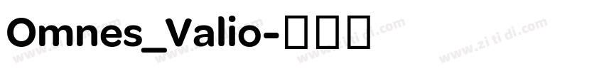 Omnes_Valio字体转换