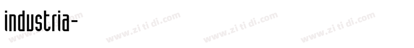 industria字体转换