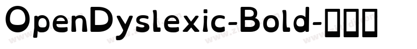 OpenDyslexic-Bold字体转换