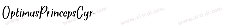 OptimusPrincepsCyr字体转换