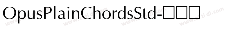 OpusPlainChordsStd字体转换