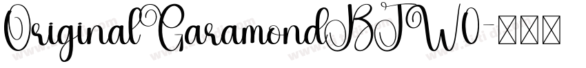 OriginalGaramondBTW0字体转换