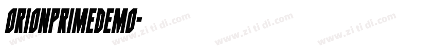 OrionPrimeDemo字体转换