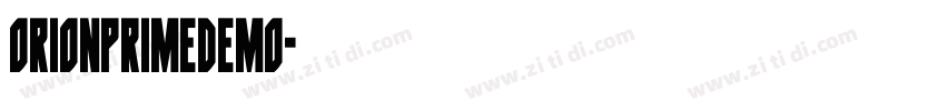 OrionPrimeDemo字体转换