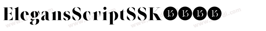 ElegansScriptSSK字体转换 ElegansScriptSSK字体转换