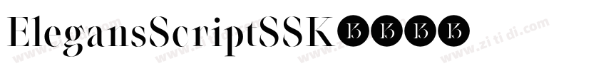 ElegansScriptSSK字体转换 ElegansScriptSSK字体转换