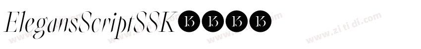 ElegansScriptSSK字体转换 ElegansScriptSSK字体转换