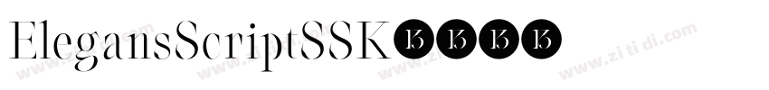 ElegansScriptSSK字体转换 ElegansScriptSSK字体转换