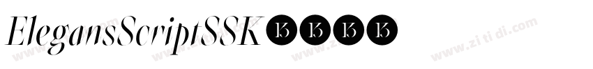 ElegansScriptSSK字体转换 ElegansScriptSSK字体转换