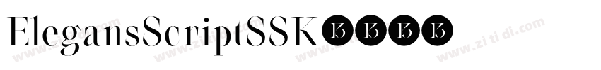 ElegansScriptSSK字体转换 ElegansScriptSSK字体转换