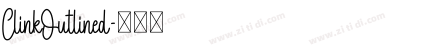 ClinkOutlined字体转换