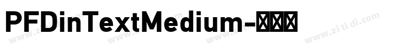 PFDinTextMedium字体转换