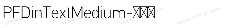 PFDinTextMedium字体转换