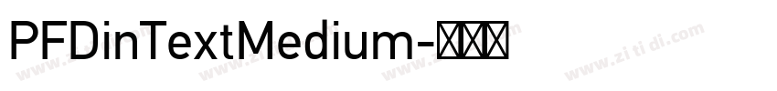PFDinTextMedium字体转换