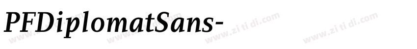 PFDiplomatSans字体转换
