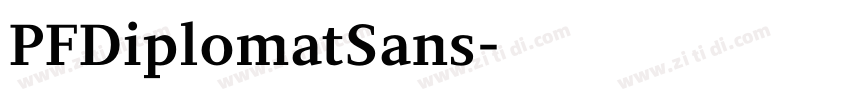 PFDiplomatSans字体转换