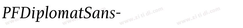PFDiplomatSans字体转换