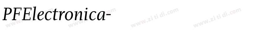 PFElectronica字体转换