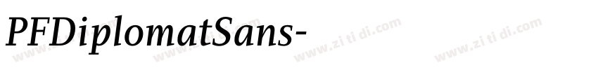 PFDiplomatSans字体转换