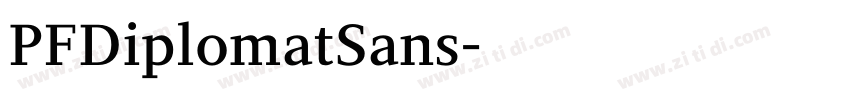 PFDiplomatSans字体转换