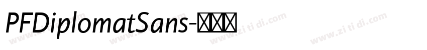 PFDiplomatSans字体转换