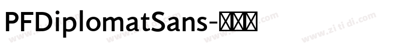PFDiplomatSans字体转换