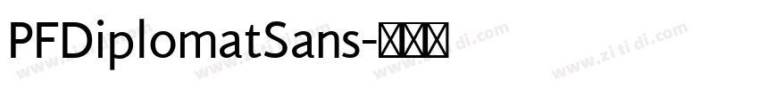 PFDiplomatSans字体转换