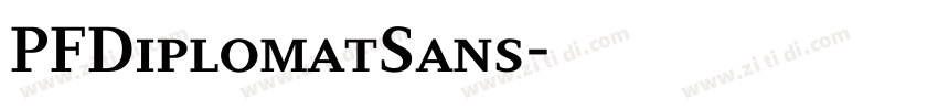 PFDiplomatSans字体转换