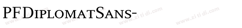 PFDiplomatSans字体转换