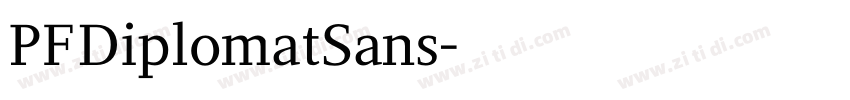 PFDiplomatSans字体转换