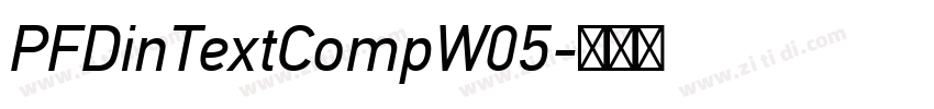 PFDinTextCompW05字体转换