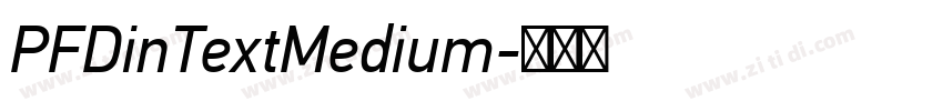 PFDinTextMedium字体转换