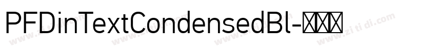 PFDinTextCondensedBl字体转换