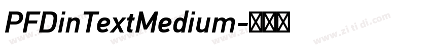 PFDinTextMedium字体转换